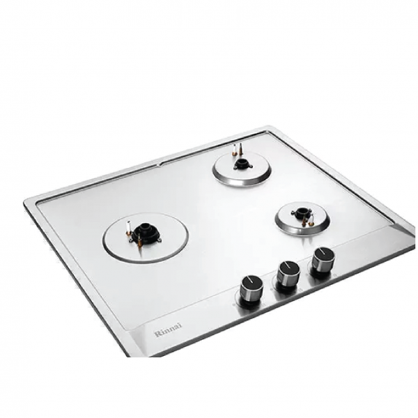 Dmora RB-63SSV-DL (DC) / RB-63SSV-AL (AC) 3 Burner Built-In Hob Stainless Steel Top Plate