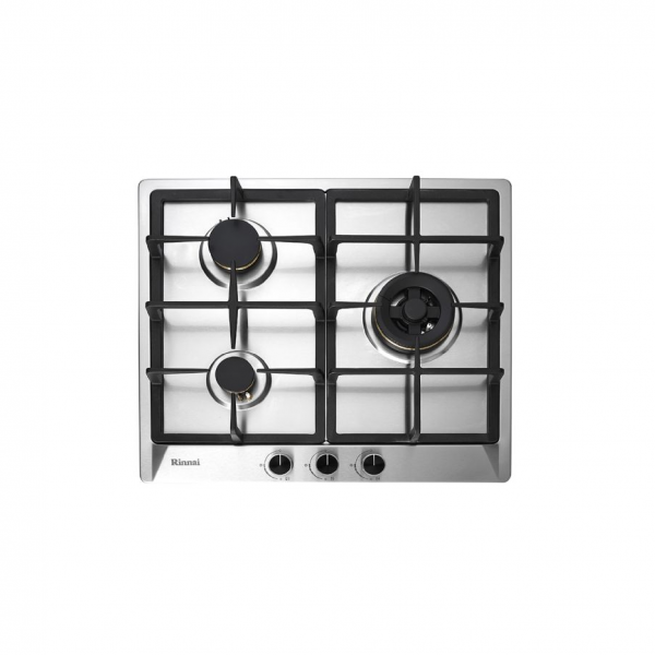 dmora RB-63SSV-DR (DC) / RB-63SSV-AR (AC) 3 Burner Built-In Hob Stainless Steel Top Plate