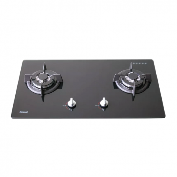 dmora RB-7302S-GBS 2 Burner Built-In Hob Black Tempered Glass