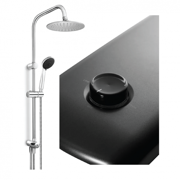 Dmora REI-B330DP-R Crystal Series (With DC Pump) Extra Large Rainshower Head