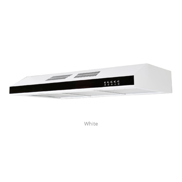 Dmora Tecno TCH 901 (BK/WH/SS) Slim Line Designer Cooker Hood With Maxi-Flow Motor