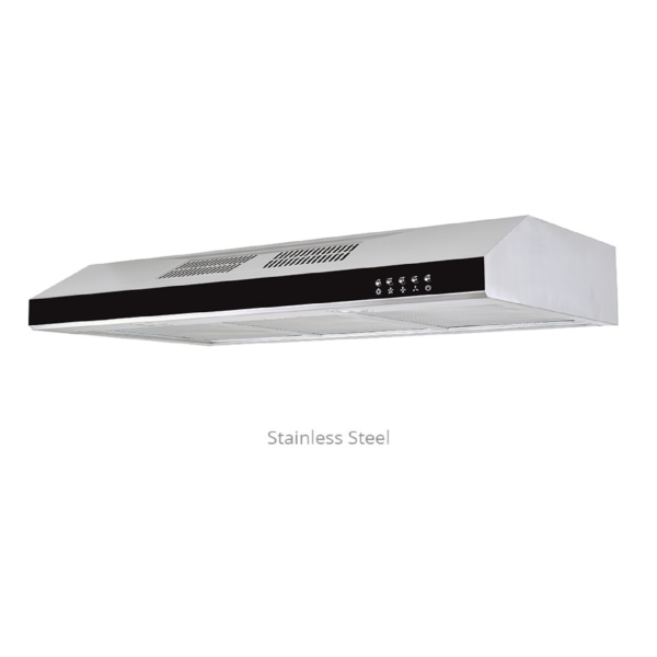 Dmora Tecno TCH 901 (BK/WH/SS) Slim Line Designer Cooker Hood With Maxi-Flow Motor