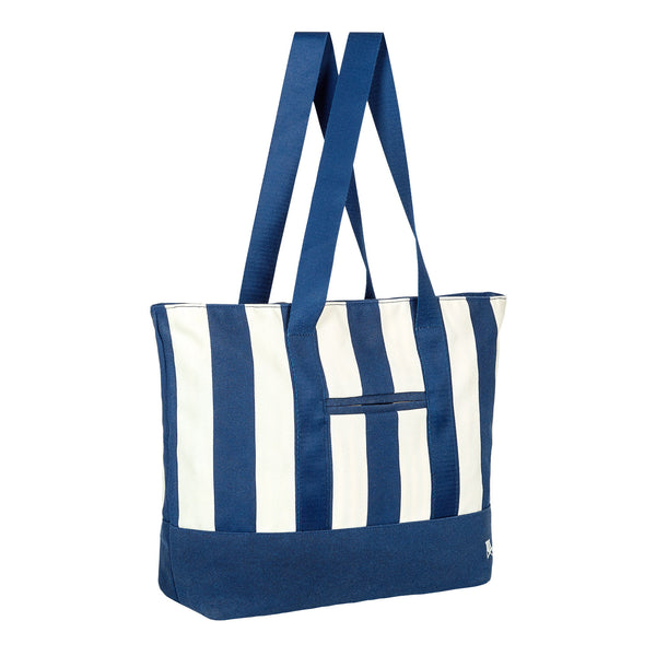 dock & bay Canvas Beach Bag - Whitsunday Blue