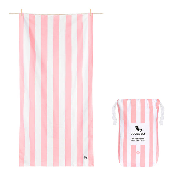 dock & bay Kids Beach Towel - Malibu Pink