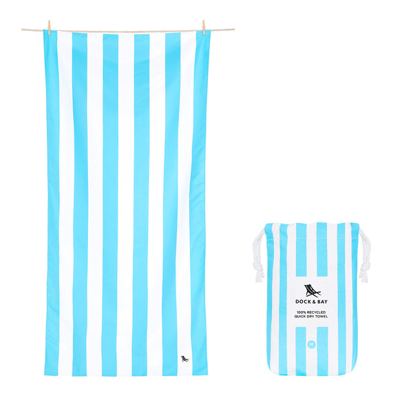 dock & bay Kids Beach Towel - Tulum Blue
