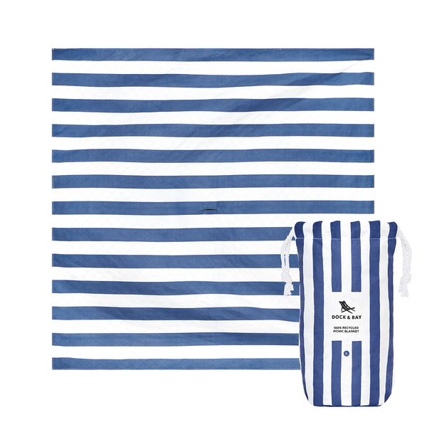 dock & bay Picnic Blanket - Whitsunday Blue