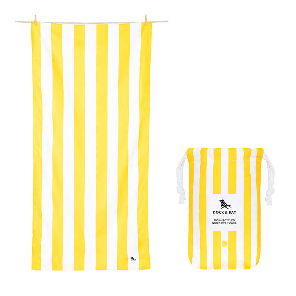 dock & bay Quick Dry Towel - Boracay Yellow