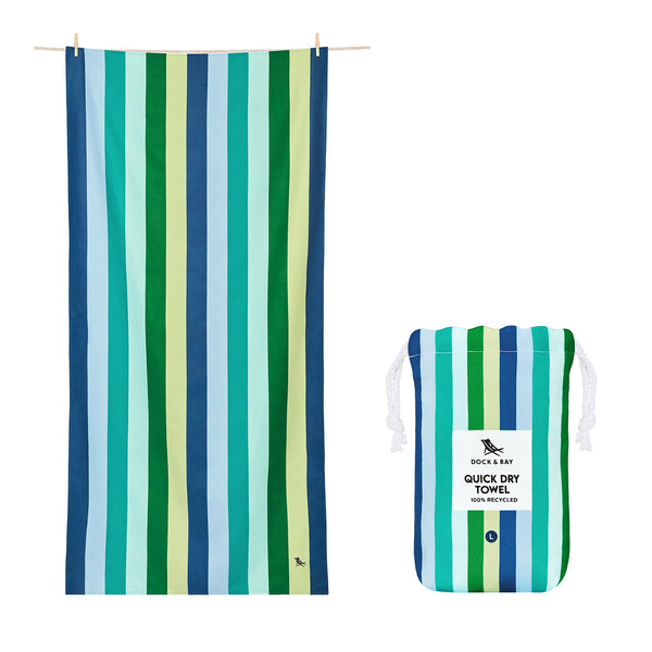 dock & bay Quick Dry Towel - Cool Lagoon
