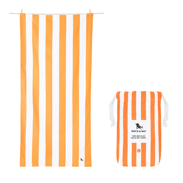 dock & bay Quick Dry Towel - Ipanema Orange