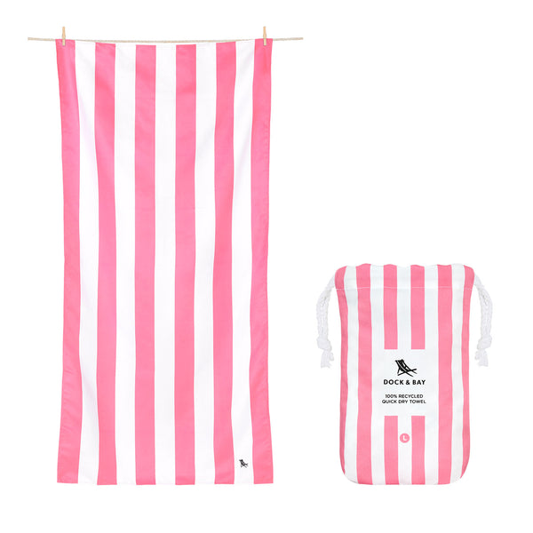 dock & bay Quick Dry Towel - Phi Phi Pink