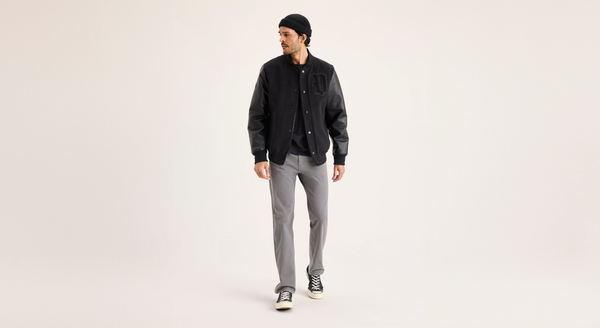 dockers All-Day 5-Pocket Straight Fit Car Park Grey