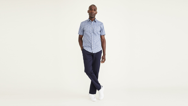 dockers City Tech Trousers Straight Fit Nightwatch Blue