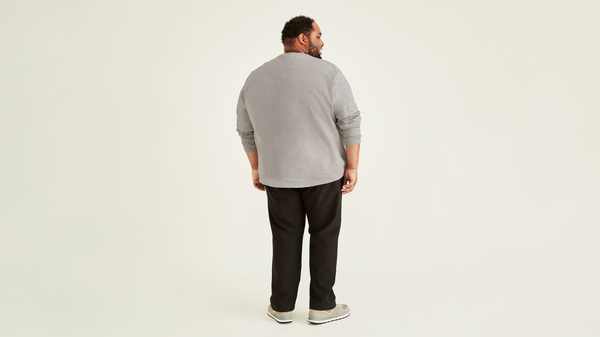 Dockers Comfort Knit Chinos Straight Fit (Big And Tall) Mineral Black