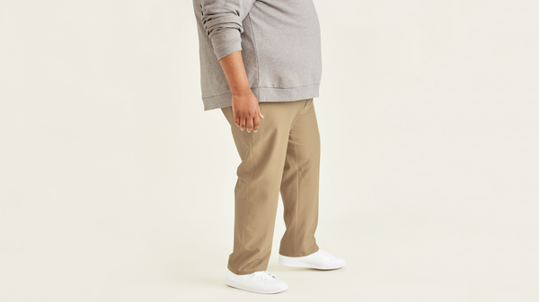 Dockers Comfort Knit Chinos Straight Fit (Big And Tall) Tan