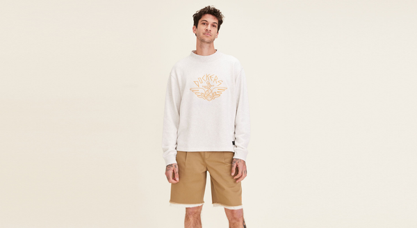 dockers Dandois x Dockers® Mockneck Sweatshirt Light Heather Grey