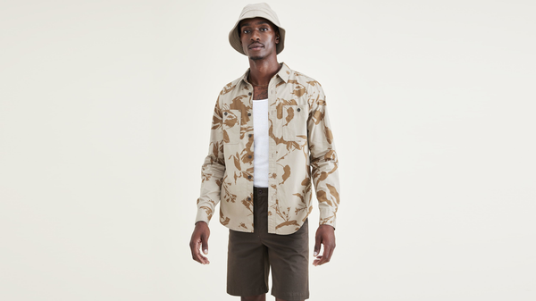 dockers 2 Pocket Workshirt Regular Fit Tan