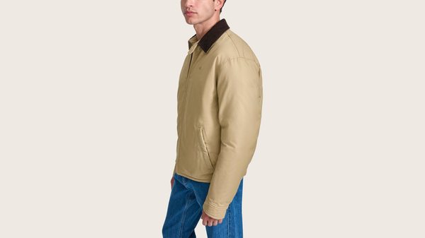 Dockers Baby Twill Cord Collar Bomber Jacket Khaki