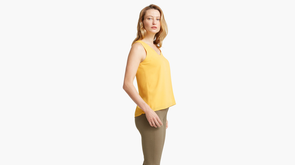 Dockers Back Detail Tank Top Yellow