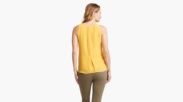 Dockers Back Detail Tank Top Yellow