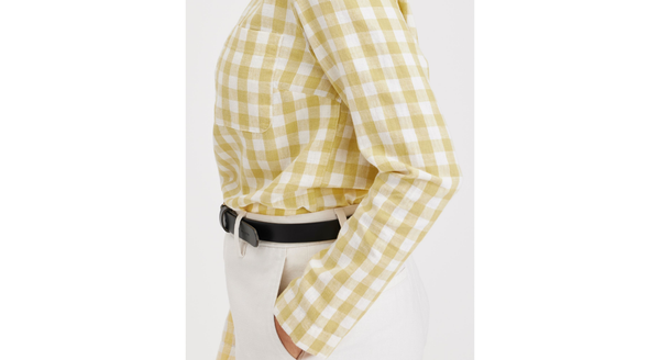 Dockers Button Back Blouse Regular Fit Yellow