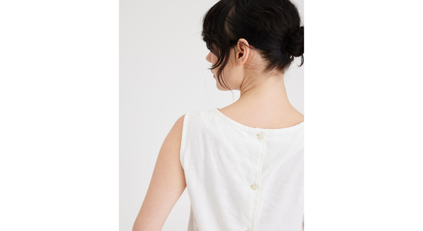 Dockers Button Back Tank Slim Fit Lucent White