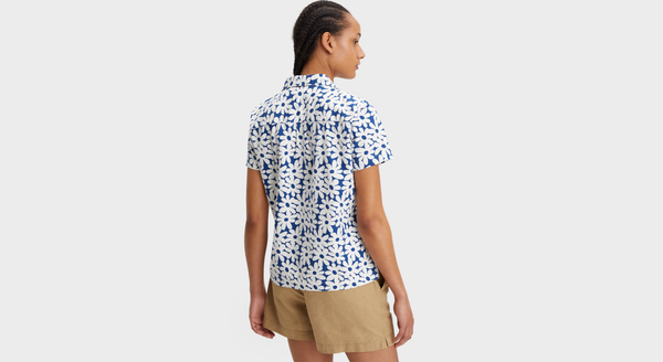 Dockers Camp Collar Shirt Regular Fit Blue