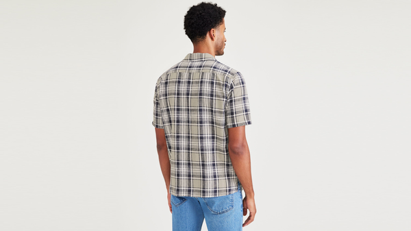 Dockers Camp Collar Shirt Regular Fit Green