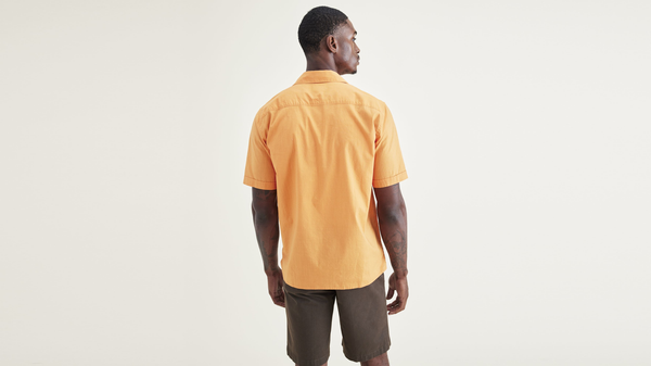 Dockers Camp Collar Shirt Regular Fit Orange