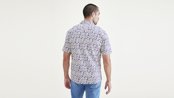 Dockers Camp Collar Shirt Regular Fit Orient Blue