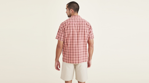 Dockers Camp Collar Shirt Regular Fit Red