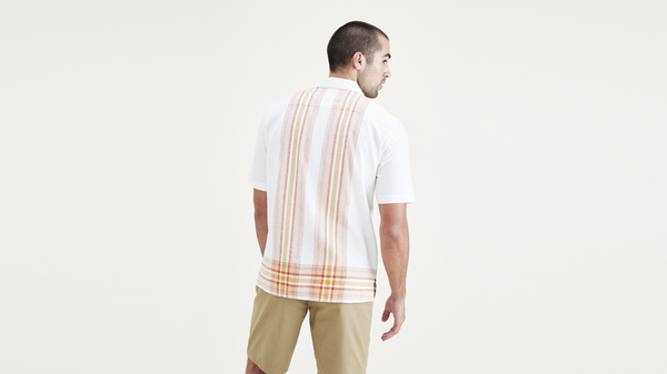 Dockers Camp Collar Shirt Regular Fit Red Clay