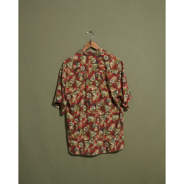 Dockers Camp Collar Shirt - S Red