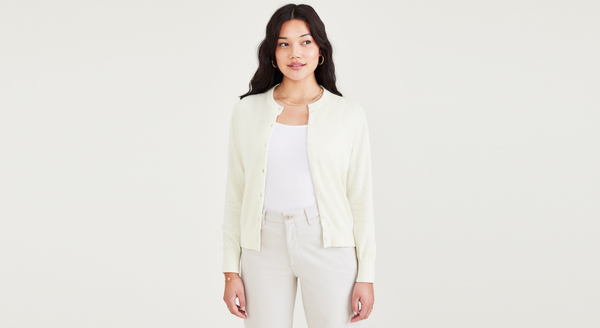dockers Cardigan Regular Fit White