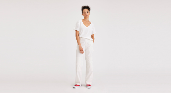 dockers Carpenter Pant Straight Fit Lucent White
