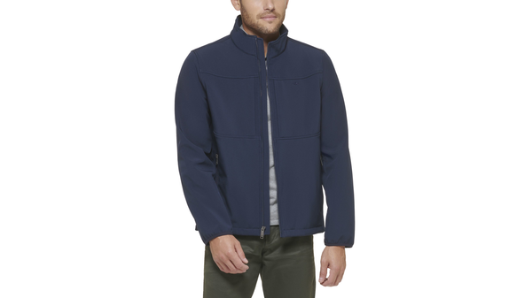 dockers Chest Yoke Softshell Jacket Blue