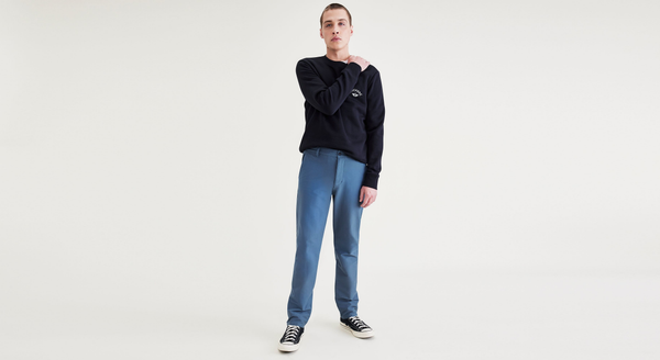 dockers Comfort Knit Chinos Slim Fit Blue