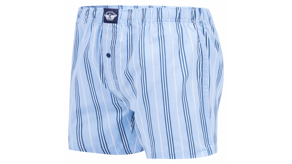 Dockers Cotton Woven Boxers 3 Pack Blue Stripe