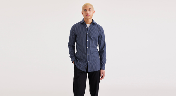 dockers Crafted Shirt Slim Fit Blue