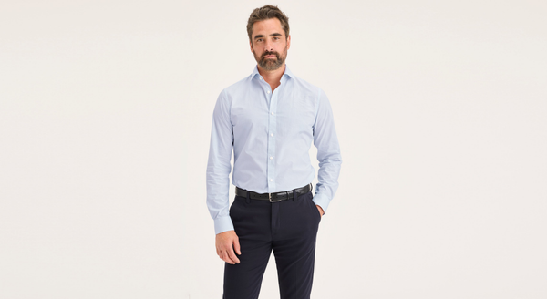 dockers Crafted Shirt Slim Fit Blue