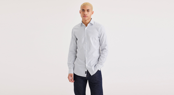 dockers Crafted Shirt Slim Fit Blue