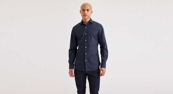 dockers Crafted Shirt Slim Fit Blue