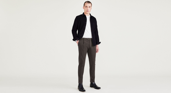 dockers Crafted Trousers Slim Tapered Fit Black