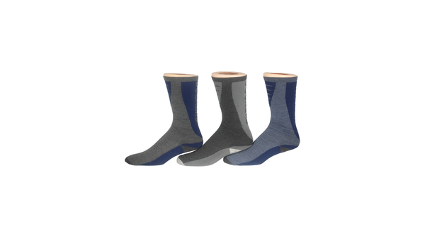 Dockers Crew Hiker Socks 3 Pack Blue Multi