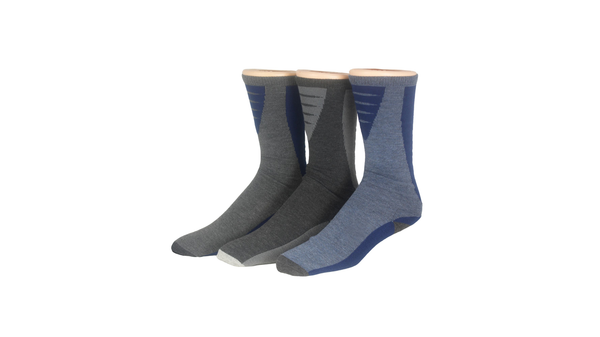 Dockers Crew Hiker Socks 3 Pack Blue Multi