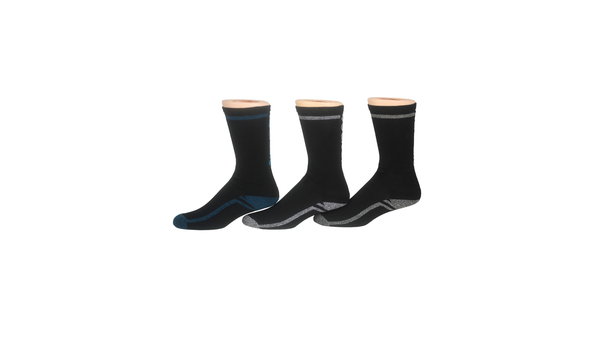 Dockers Crew Hiker Socks 3 Pack Grey Multi