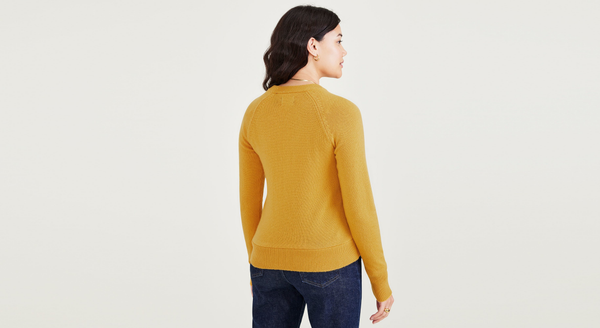 Dockers Crewneck Sweater Classic Fit Orange