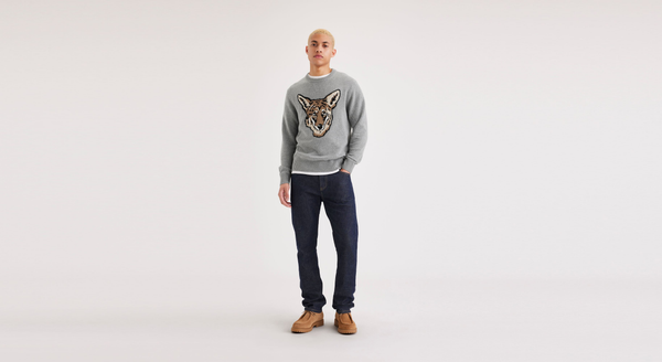 Dockers Crewneck Sweater Regular Fit Grey