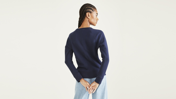 Dockers Crewneck Sweatshirt Classic Fit Blue