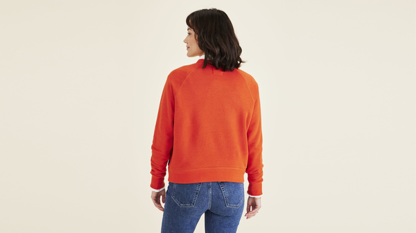 Dockers Crewneck Sweatshirt Classic Fit Red Clay