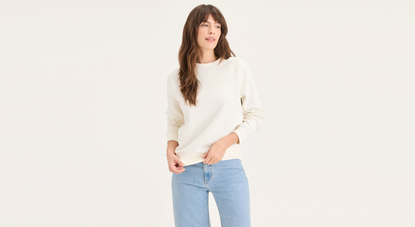 dockers Crewneck Sweatshirt Classic Fit White